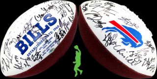 2012 Buffalo Bills Team Signed NFL Football Ball Fitzpatrick Stevie