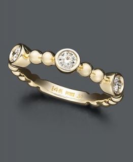 Diamond Ring, 14k Gold Three Diamond Stackable (1/3 ct. t.w.)