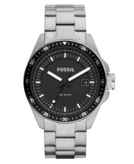 Fossil Watch, Mens Decker Stainless Steel Bracelet 44mm AM4385