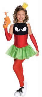 Marvin The Martian Child Costume Girls Dress Kids Looney Tunes Toons