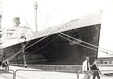 RMS Queen Mary Naval Menu 1958 Cunard Lines