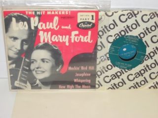 Les Paul Mary Ford The Hit Makers Part 1 EP EAP 1 416
