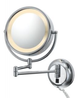 Kimball & Young, Double Sided Lighted Magnified Wall Makeup Mirror