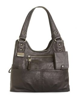 NEW Tommy Hilfiger Handbag, TH Monogram Leather Convertible Shopper