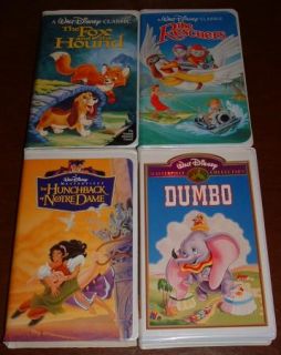 Lot of 20 Disney Animated Classic VHS Videos Masterpiece