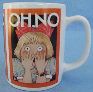 Mary Engelbreit Coffee Mug Cup Oh No Gasping Girl Funny