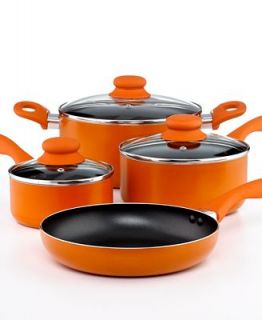 Branston Colorsplash Aluminum Cookware, 7 Piece Set Orange