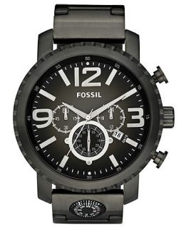 Fossil Watch, Mens Chronograph Gage Smoke Plated Stainless Steel