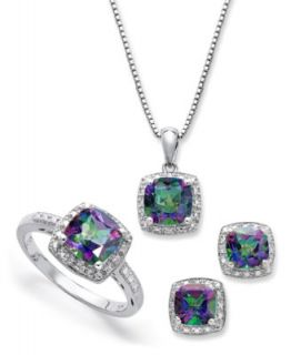 Sterling Silver Jewelry Set, Mystic Topaz (4 3/4 ct. t.w.) and Diamond