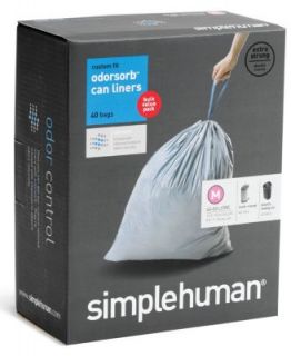 simplehuman Trash Can Liners, Liner P 50 Pack   Kitchen Gadgets