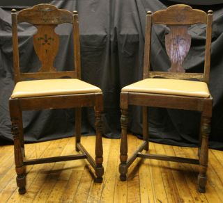 Baroque Victorian William Mary Tudor Style Side Dining Chairs