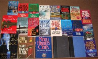 Lot of 22 Mary Higgins Clark Books Great Lot See List