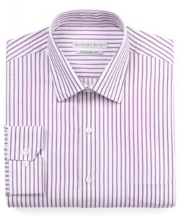 Geoffrey Beene Dress Shirt, Slim Fit Blue and White Striped Long