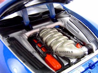 Maserati GT Spyder Blue 1 18 Diecast Model