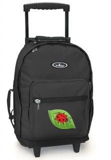 Cute Ladybug Rolling Backpack Wheeled Backpacks Carryon Travel Bags