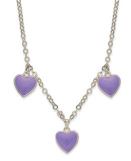 Lily Nily Childrens 18k Gold Over Sterling Silver Necklace, Purple