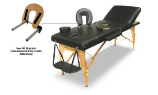 OneTouch Massage Table Bed Deluxe Series 3 Pad Black Color   Free