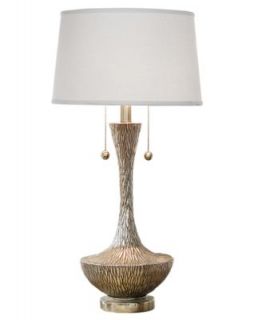 Regina Andrew Table Lamp, White Glass Ripple Lamp   Lighting & Lamps