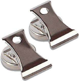 Master Magnetics 2 Pack Chrome Plated 2 Magnetic Spring Loaded Clips