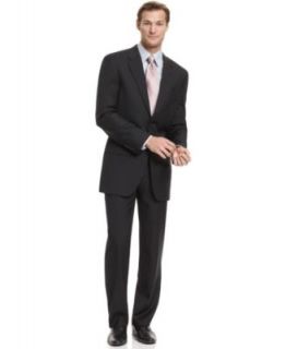 Alfani Suit, Black STRETCH Solid   Mens Suits & Suit Separates   