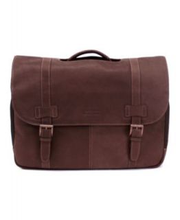 Kenneth Cole Reaction Messenger Bag, Columbian Leather Flapover Laptop