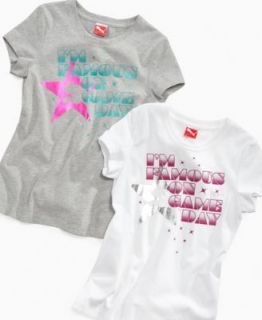 Beautees Kids T Shirt, Girls Glitter Graphic Tee