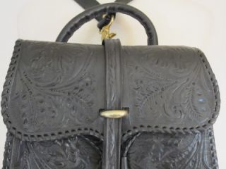 Mary Alice Palmer Hand Tooled Leather Western Style Backpack