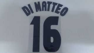 Roberto Di Matteo 16 Chelsea 3rd Away 1998 2000 Euro Name Set
