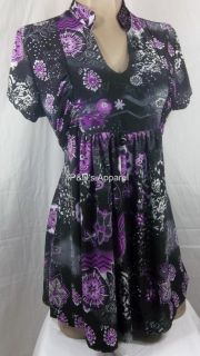 New Womens Maternity Clothes s M L XL Black Purple Shirt Top Blouse