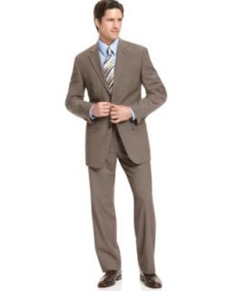 Jones New York Suit, 24/7 Khaki Stepweave   Mens Suits & Suit