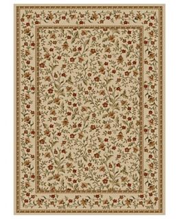 Kenneth Mink Area Rugs, Roma Collection 3 Piece Set Floral Ivory