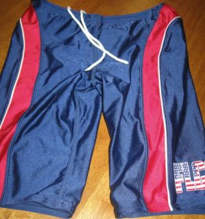 Jammers Swimsuit 30 Long Shorts Competitive Blue Red White