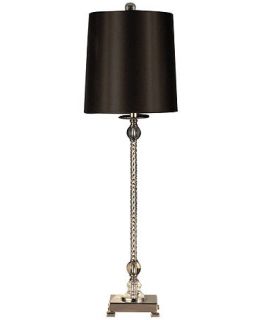 Dale Tiffany Table Lamp, Crystal Buffet Black   Lighting & Lamps   for