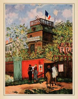 1939 Tipped in Maurice Utrillo Point Vue French Tous Jours Post