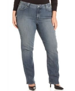 Not Your Daughters Jeans Plus Size Jeans, Marilyn Straight Leg Faux