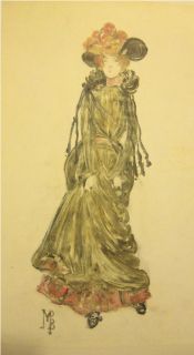 Signed 1984 Monotypes by Maurice Prendergast in The Terra Museum of