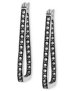 Genevieve & Grace Sterling Silver Earrings, Marcasite Inside and