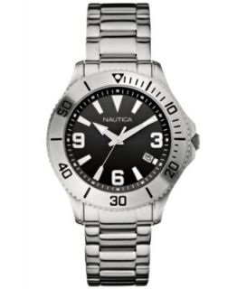 Nautica Watch, Mens Stainless Steel Bracelet N10074   All Watches