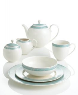 Monsoon Dinnerware Collection by Denby, Lucille Teal 4 Piece Place