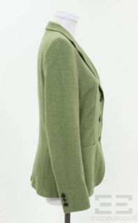 Max Mara Green Cashmere Jacket Size 8