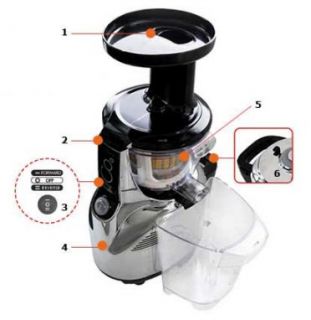 Kuvings NS 850 Silent Upright Masticating Juicer Silver