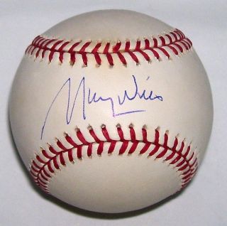 Maury Wills Autographed Official Major League Baseball Playoff