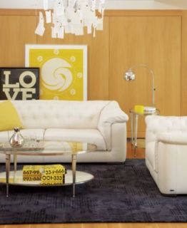 Leather Apartment Sofa, 79W x 42D x 30H   furniture