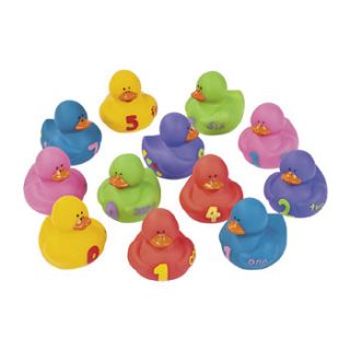 Rubber Ducks Duckies Counting Learning Educational Math 123S