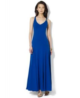 Calvin Klein Dress, Sleeveless Drop Waist Maxi   Womens Dresses   