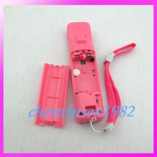 New Built in Motion Plus Remote Controller for Nintendo Wii Pink Case