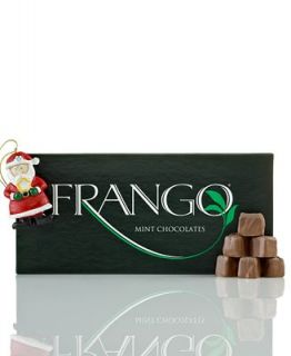 Frango Chocolates, 1 Lb. Milk Mint Box with Santa Ornament by Kurt