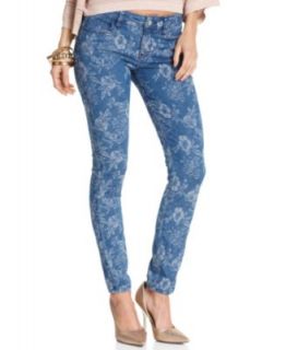 GUESS Pants, Floral Print Cropped   Womens