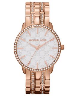 Michael Kors Watch, Womens Lady Nini Rose Gold Tone Stainless Steel