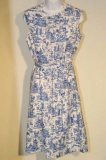 Vintage McMullen Shirtwaist Bluetoile Dress